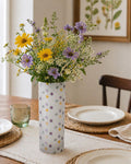 Solar Lunar Flow Hand-Blown Glass Vase