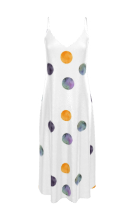 Solar Lunar Silk Slip Dress