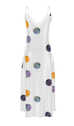 Solar Lunar Silk Slip Dress