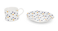 Solar Lunar Cappuccino Cups and Saucers (Set of 2)