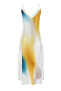 Yellow and Blue Slip Dress